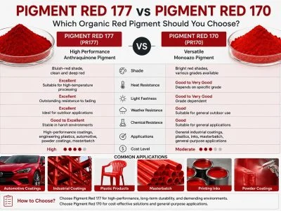 Pigment Red 177 vs Pigment Red 170: Which Organic Red Pigment Should You Choose?